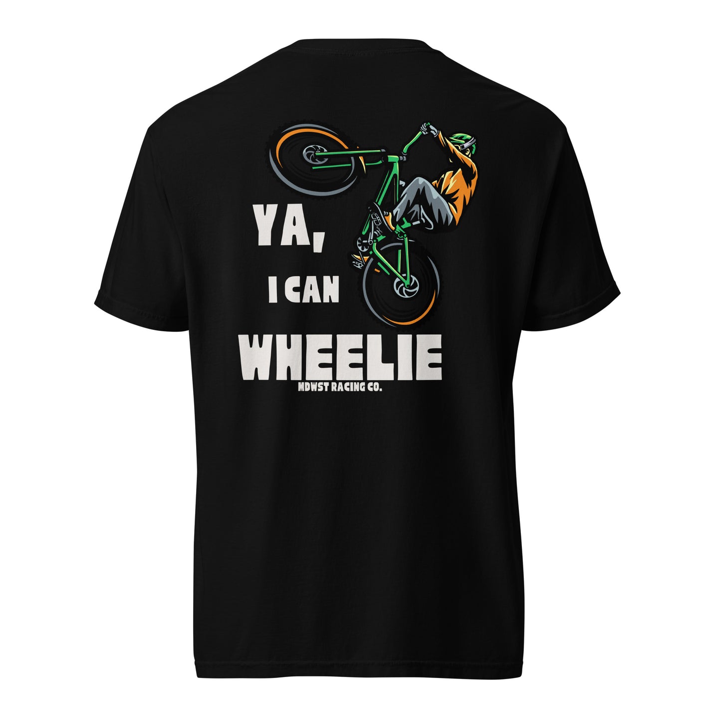 "Wheelie" - heavyweight t-shirt
