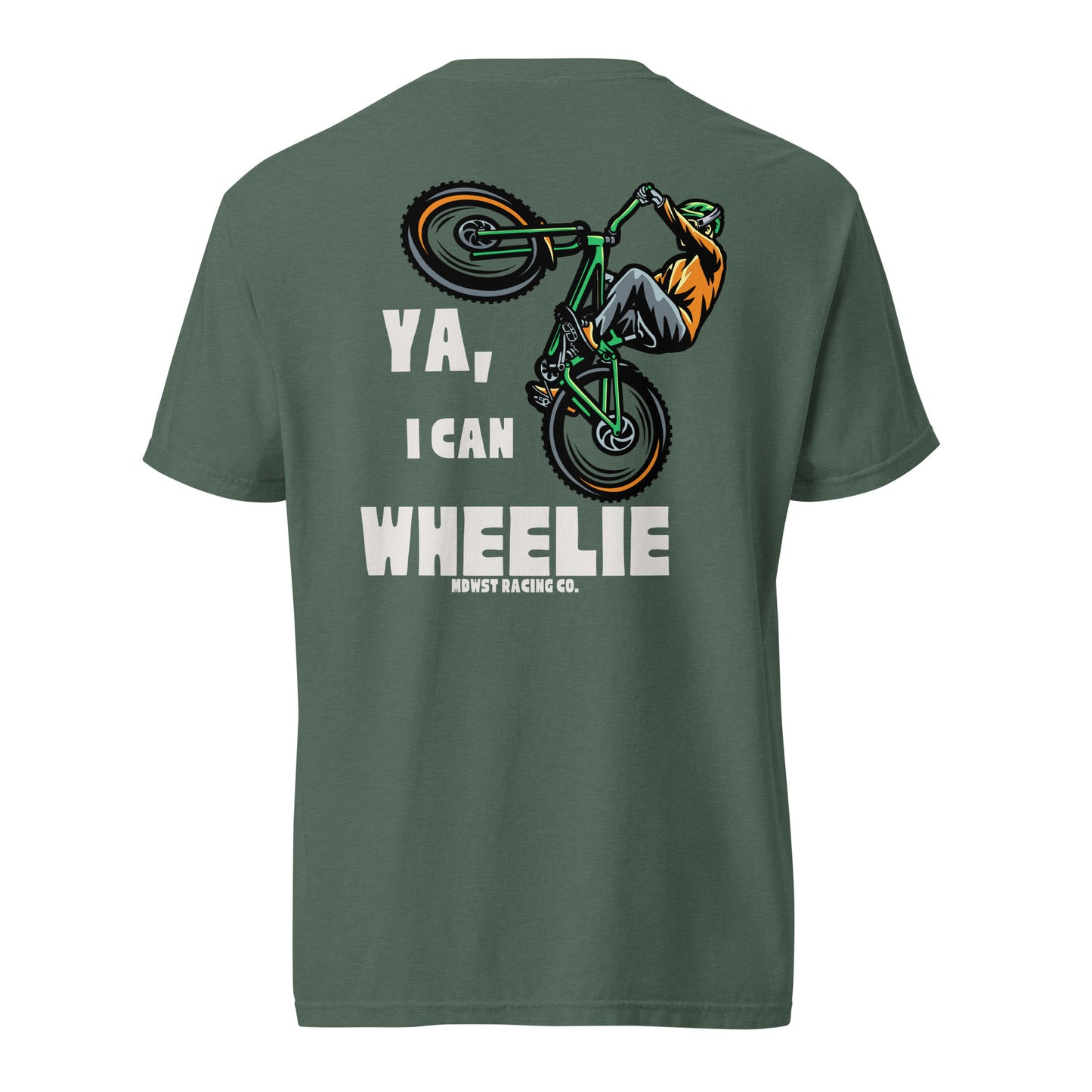 "Wheelie" - heavyweight t-shirt
