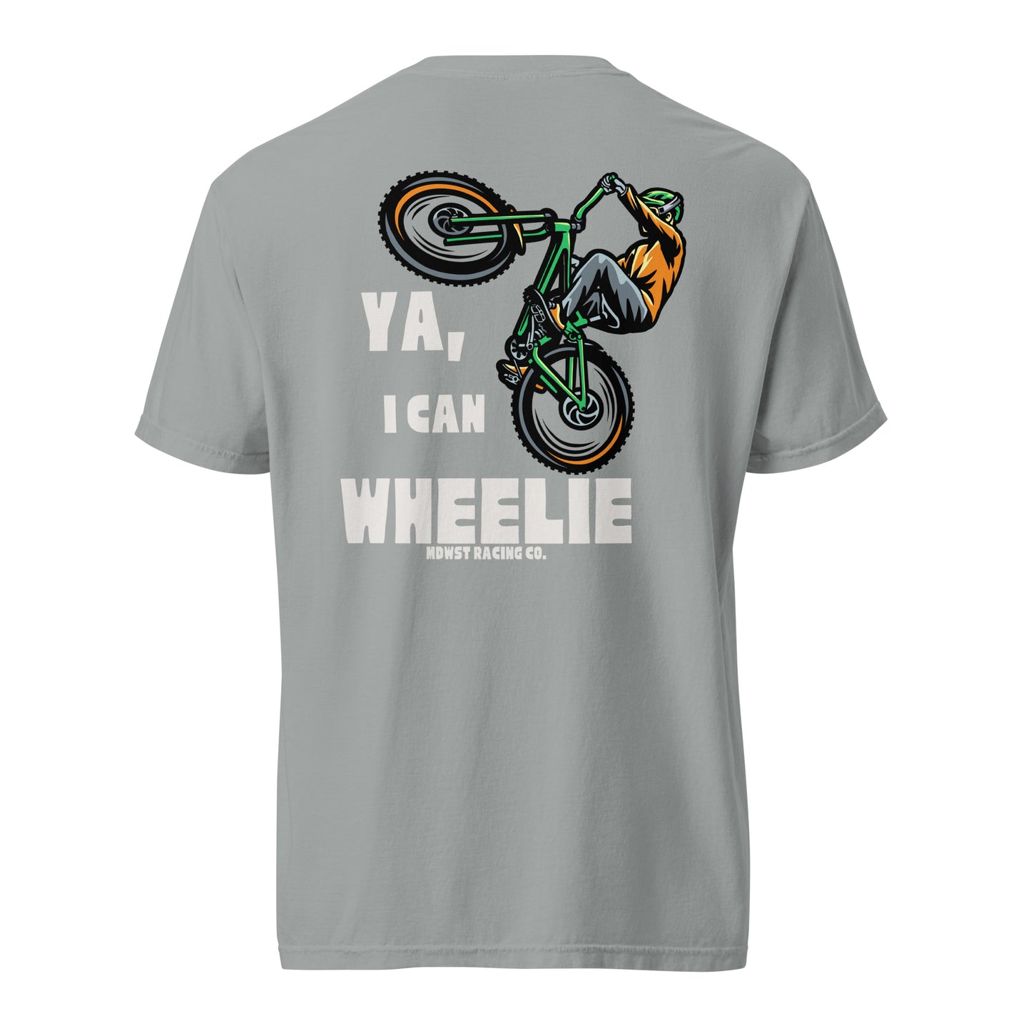 "Wheelie" - heavyweight t-shirt