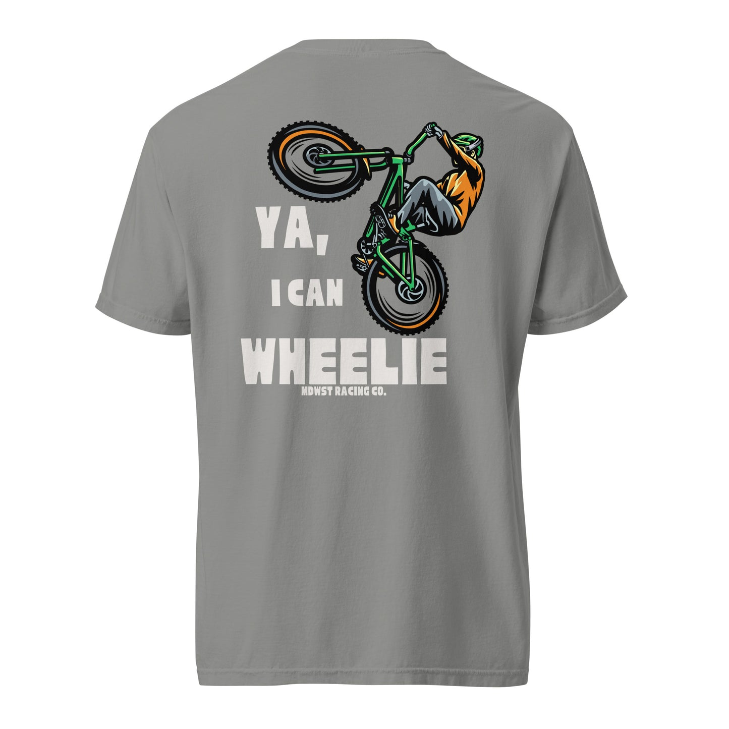"Wheelie" - heavyweight t-shirt