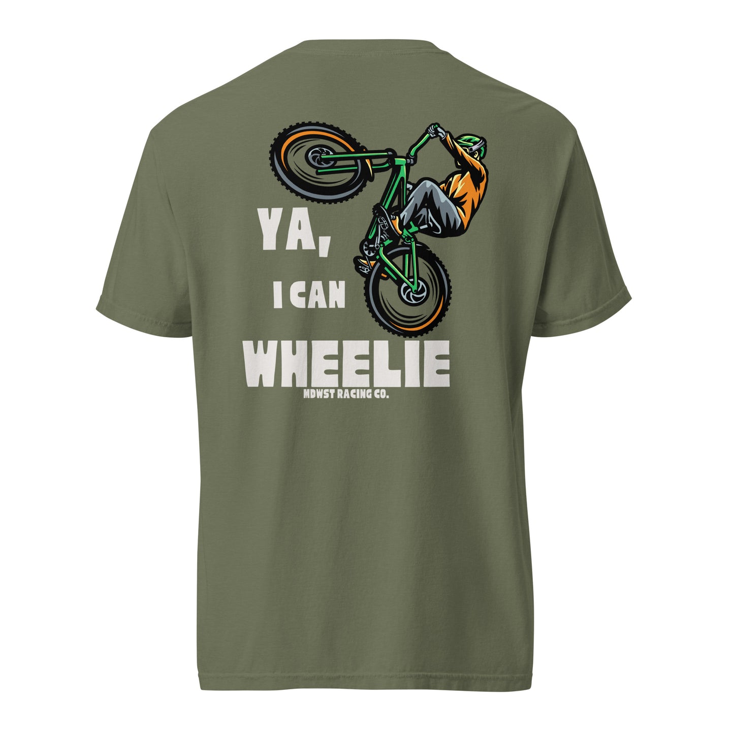 "Wheelie" - heavyweight t-shirt