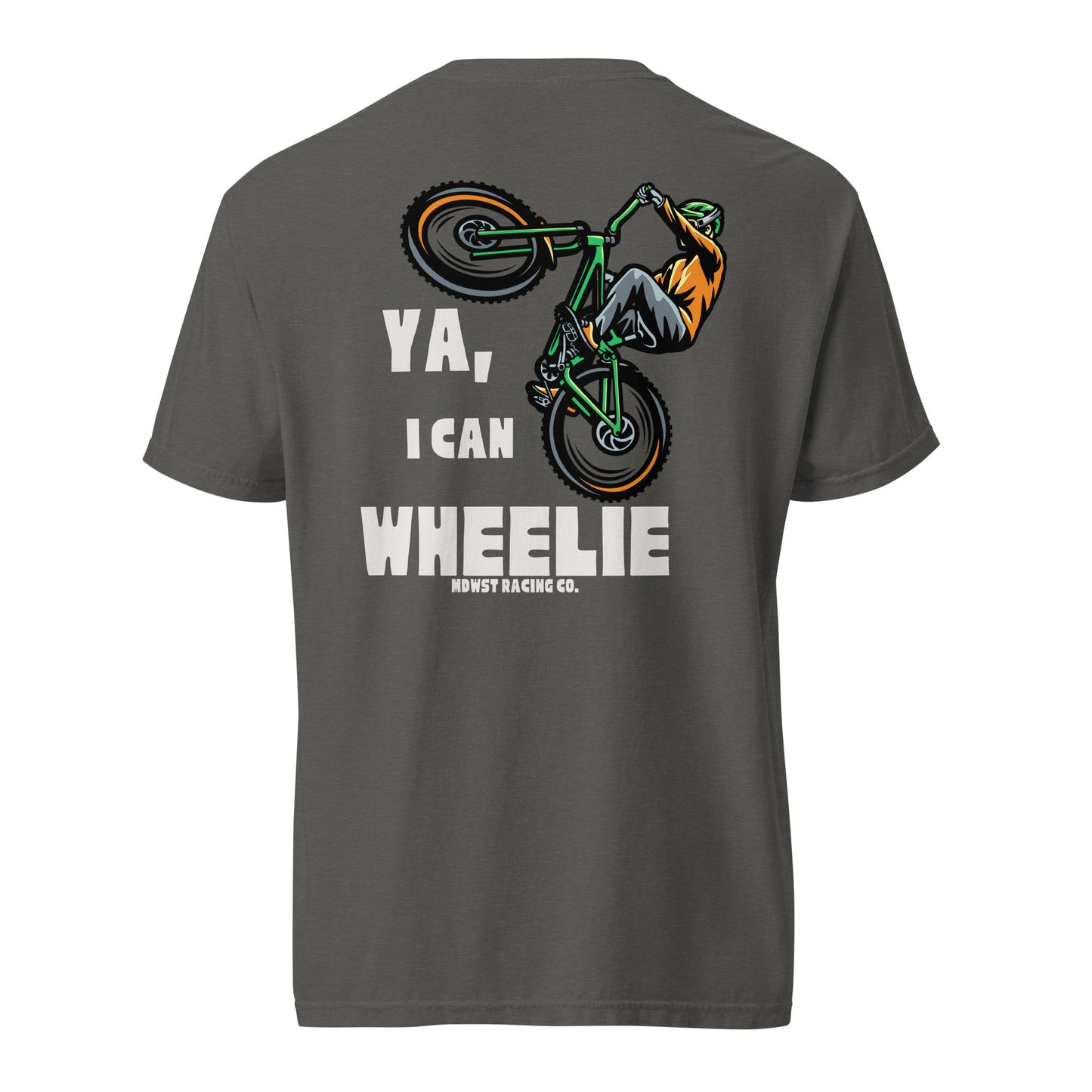 "Wheelie" - heavyweight t-shirt