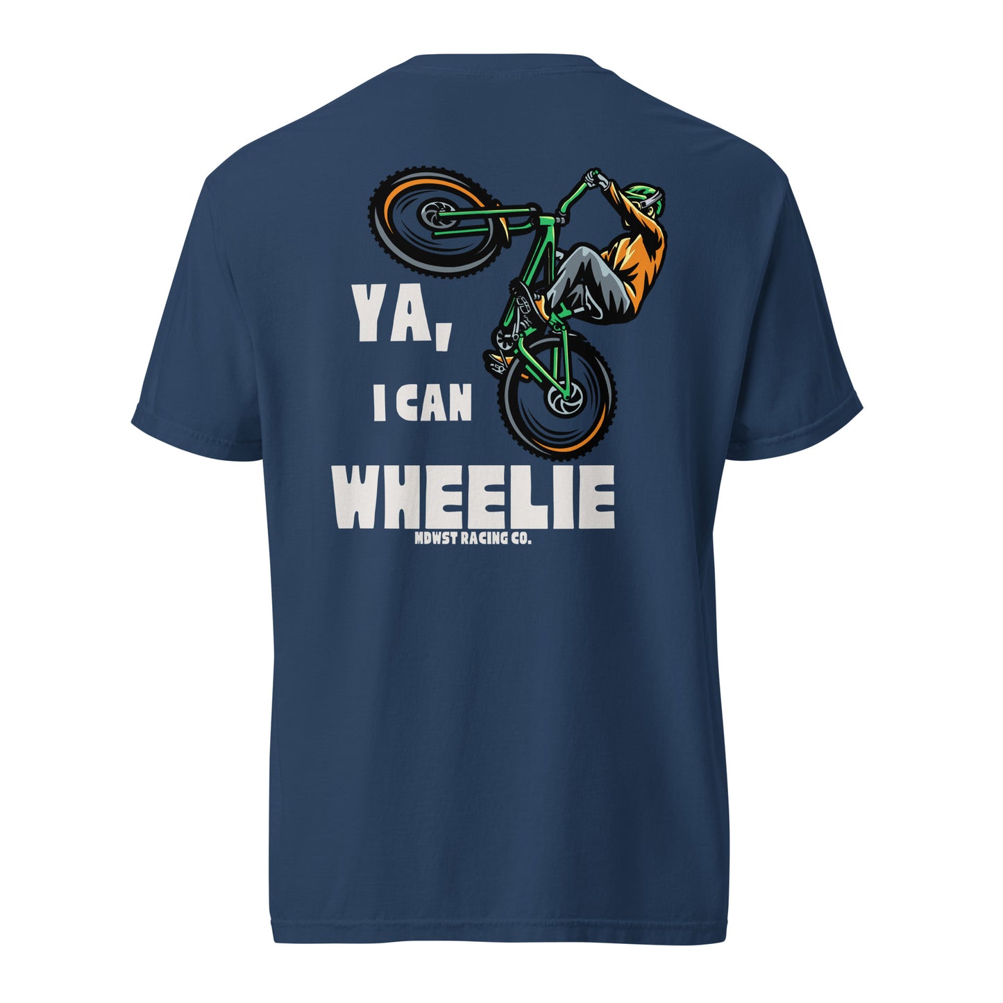 "Wheelie" - heavyweight t-shirt