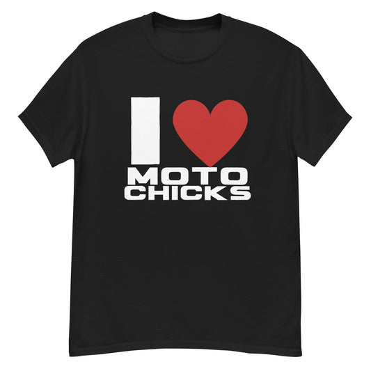 "I Heart Moto Chicks" - Men's classic tee