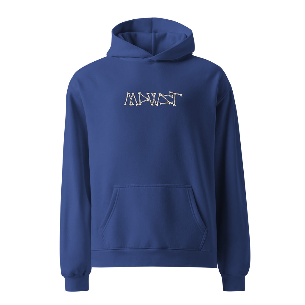 MDWST bones oversized hoodie
